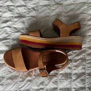Timberland Platform Ortholite Sandals Size 6